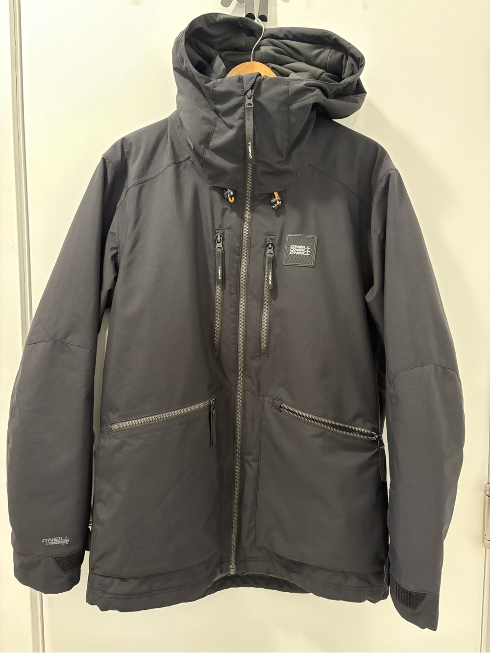 O'Neill Men's Black Ski Jacket with Hood